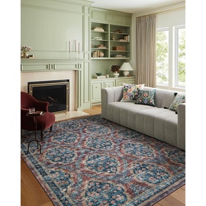image:imageLoloi Rifle Paper Co Courtyard Collection COU03 Sage 50 x 76 Area Rug feat CloudPileRed
