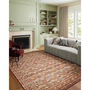image:imageLoloi Rifle Paper Co Courtyard Collection COU03 Sage 50 x 76 Area Rug feat CloudPileTerracotta