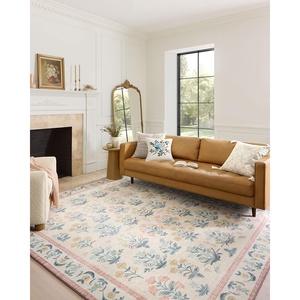 image:imageLoloi Rifle Paper Co Eden Collection EDE01 Mughal Rose Blush 50 x 76 Area Rug feat CloudPileMughal Rose Blush
