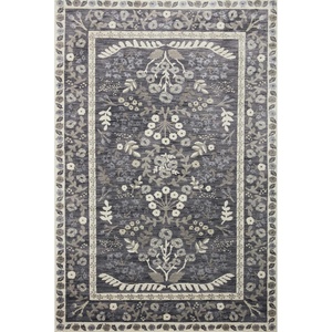 image:imageLoloi Rifle Paper Co Fiore Ivory 710 x 10 Area RugCharcoal  White