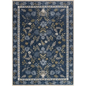 image:imageLoloi Rifle Paper Co Kismet Cream 37 x 52 Accent RugNavy