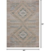 image:imageLoloi Amber Lewis Topanga Collection TOP06 NaturalMist 53 x 76 IndoorOutdoor Area RugNatural  Aqua