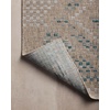 image:imageLoloi Amber Lewis Topanga Collection TOP06 NaturalMist 53 x 76 IndoorOutdoor Area RugNatural  Aqua
