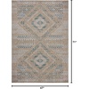 image:imageLoloi Amber Lewis Topanga Collection TOP06 NaturalMist 53 x 76 IndoorOutdoor Area RugNatural  Aqua