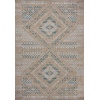 image:imageLoloi Amber Lewis Topanga Collection TOP06 NaturalMist 53 x 76 IndoorOutdoor Area RugNatural  Aqua