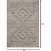 image:imageLoloi Amber Lewis Topanga Collection TOP06 NaturalMist 53 x 76 IndoorOutdoor Area RugNatural  Aqua