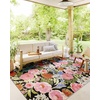 image:imageLoloi Botanical Collection BOT05 Multi 710 x 112 IndoorOutdoor Area RugBlack  Multi