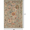 image:imageLoloi Padma 50 x 50 Round Area Rug in GreyMulti  Vintage Inspired Area Rug Abstract Rug with Thick Pile Neutral Wool Area Rug for Living Room Dining Area Bedroom Home OfficeGrey  Multi
