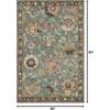 image:imageLoloi Padma Collection PMA02 GreyMulti 23 x 39 Accent RugTeal  Multi