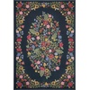 image:imageLoloi Rifle Paper Co Perennial Collection Strawberry Fields PRN02 Mint 710 x 112 IndoorOutdoor Area RugNavy