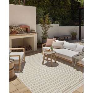 image:imageLoloi Amber Lewis Malibu Collection MAB01 IvoryDove 23 x 77 Runner RugTan  Ivory
