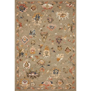 image:imageLoloi Padma 50 x 50 Round Area Rug in GreyMulti  Vintage Inspired Area Rug Abstract Rug with Thick Pile Neutral Wool Area Rug for Living Room Dining Area Bedroom Home OfficeAsh  Multi