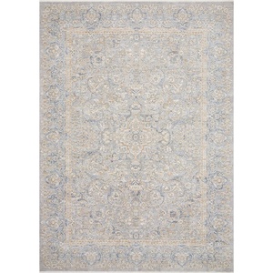 image:imageLoloi Pandora Collection PAN06 IvoryBlue Traditional Area Rug 710 x 10Stone  Gold