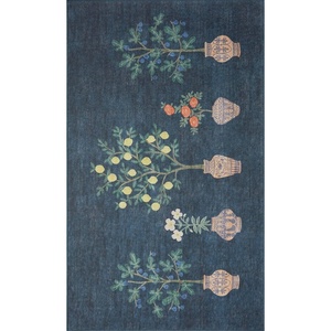image:imageLoloi Rifle Paper Co Atelier Black 30 x 30 Round Accent RugIndigo