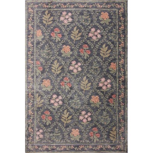 image:imageLoloi Rifle Paper Co Fiore NavyRust 27 x 80 Runner RugCharcoal