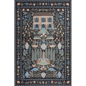 image:imageLoloi Rifle Paper Co Menagerie Black 50 x 76 Area Rug