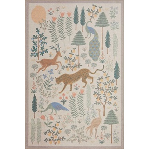 image:imageLoloi Rifle Paper Co Menagerie Cream 23 x 5 Runner Rug