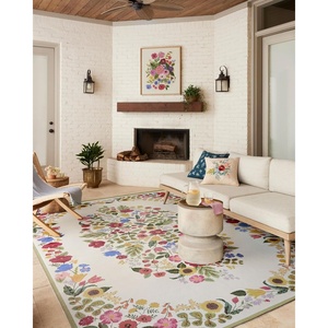 image:imageLoloi Rifle Paper Co Perennial Collection Strawberry Fields PRN02 Mint 710 x 112 IndoorOutdoor Area RugCream