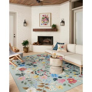 image:imageLoloi Rifle Paper Co Perennial Collection Strawberry Fields PRN02 Mint 710 x 112 IndoorOutdoor Area RugMint