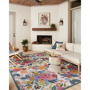 image:imageLoloi Rifle Paper Co Perennial Collection Strawberry Fields PRN02 Mint 710 x 112 IndoorOutdoor Area RugRose  Multi