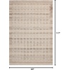 image:imageLoloi Magnolia Home by Joanna Gaines Rae Collection RAE03 ClayIvory 50 x 76 Area RugNatural  Ivory