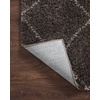 image:imageLoloi Bliss Shag Collection BLS01 GreyWhite 311 x 6 Runner RugBark  Grey