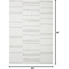image:imageLoloi Bliss Shag Collection BLS01 GreyWhite 311 x 6 Runner RugWhite  Grey