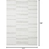 image:imageLoloi Bliss Shag Collection BLS01 GreyWhite 311 x 6 Runner RugWhite  Grey