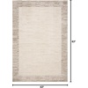 image:imageLoloi Chris Loves Julia Calvin Collection CLV01 WheatIvory 27 x 100 Runner Rug Checkered Neutral Soft Living Room Bedroom CarpetIvory  Pebble