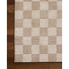 image:imageLoloi Chris Loves Julia Calvin Collection CLV01 WheatIvory 27 x 100 Runner Rug Checkered Neutral Soft Living Room Bedroom CarpetPebble  Ivory
