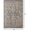 image:imageLoloi Clarisse Collection CLS08 OliveIvory 710 x 102 Fringe Area RugBlue  Beige