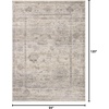 image:imageLoloi Magnolia Home by Joanna Gaines Millie Collection MIE03 CharcoalDove 710 x 10 25 Pile Height Area RugSilver  Dove