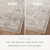image:imageLoloi Magnolia Home by Joanna Gaines Millie Collection MIE03 CharcoalDove 710 x 10 25 Pile Height Area RugSilver  Dove