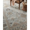 image:imageLoloi Magnolia Home by Joanna Gaines Millie Collection MIE03 CharcoalDove 710 x 10 25 Pile Height Area RugSky  Gold