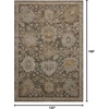 image:imageLoloi Magnolia Home by Joanna Gaines Mona Collection MOA02 OatmealMulti 100 x 140 Area RugBark  Multi
