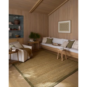 image:imageLoloi Amber Lewis Lilah Collection LIH01 NaturalOlive 50 x 76 Area Rug Jute Wool Cotton Neutral Living Bedroom Dining RugNatural  Olive