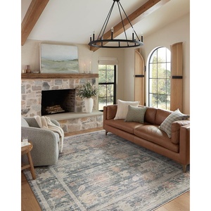 image:imageLoloi Magnolia Home by Joanna Gaines Millie Collection MIE03 CharcoalDove 710 x 10 25 Pile Height Area RugBlue  Multi