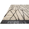image:imageLoloi Chris Loves Julia Alice Collection ALI03 AntiqueBlack 79 x 10 Area RugCream  Dark Grey