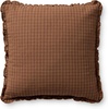 image:imageLoloi Chris Loves Julia Dinah Collection PCJ0012 IvoryEarth 22 x 22 Cover wDown PillowChestnut