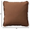 image:imageLoloi Chris Loves Julia Dinah Collection PCJ0012 IvoryEarth 22 x 22 Cover wDown PillowChestnut