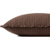 image:imageLoloi Chris Loves Julia Dinah Collection PCJ0012 IvoryEarth 22 x 22 Cover wDown PillowChocolate  Latte