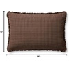 image:imageLoloi Chris Loves Julia Dinah Collection PCJ0012 IvoryEarth 22 x 22 Cover wDown PillowChocolate  Latte