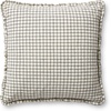 image:imageLoloi Chris Loves Julia Dinah Collection PCJ0012 IvoryEarth 22 x 22 Cover wDown PillowIvory  Black