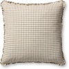 image:imageLoloi Chris Loves Julia Dinah Collection PCJ0012 IvoryEarth 22 x 22 Cover wDown PillowIvory  Earth