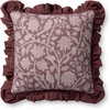 image:imageLoloi Chris Loves Julia Kathleen Collection PCJ0026 Green 18 x 18 Cover wDown PillowWine