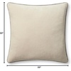 image:imageLoloi Chris Loves Julia Liza Collection PCJ0020 Ivory 22 x 22 Cover wDown Pillow