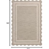 image:imageLoloi Chris Loves Julia Scottie Collection SCO01 FogIvory 50 x 76 87 Pile Height Area RugFog  Ivory