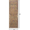 image:imageLoloi Giada 27 x 100 Runner Rug in LagoonMulti  Traditional Accent Rug Modern Color Rug for Living Room Bedroom Entryway amp Hallway No Shed High Traffic Home DcorGoldmulti