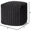 image:imageLoloi II LPF0039 Black 18 W x 18 D x 18 H Pouf
