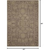image:imageLoloi Magnolia Home by Joanna Gaines Gloria NaturalIvory 50 x 76 Area RugBark  Khaki